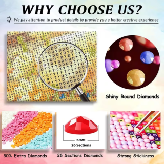 Diamond Painting Graupapageien